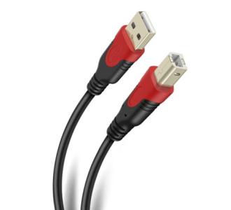 Cable STEREN USB a USB tipo B de 7.2 m reforzado con conectores dorados