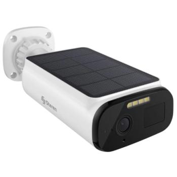 Cámara Steren Fija con Panel Solar 4MP/VGA 1440p 20FPS 100° IP66 para Exterior