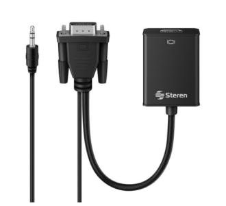 CONVERTIDOR STEREN VGA A HDMI CON AUDIO 3.5mm