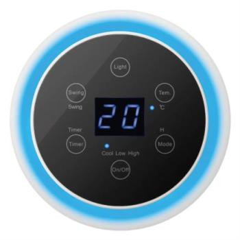 Calentador Steren Wi-Fi Cerámico LED Panel Touch Torre Color Blanco