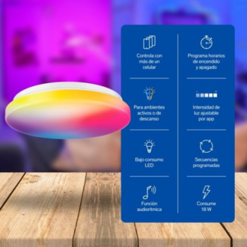 Lámpara LED Steren WiFi RGB 18 W