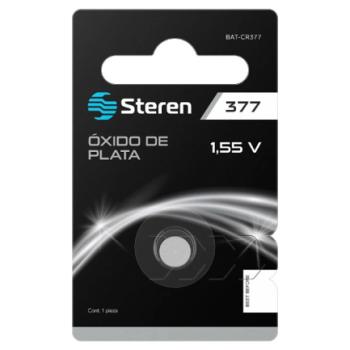 Pila Steren de Óxido de Plata Tipo Botón SR66 1.55Vcc 25mAh Uso Múltiple