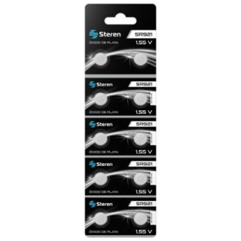 Pila Steren de Óxido de Plata SR921 1.55Vcc 22mAh Uso Múltiple