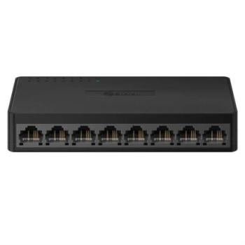 Switch Steren Fast Ethernet 8 Puertos 10/100 Mbps Color Negro