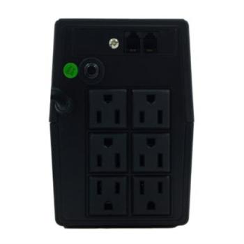 UPS Smartbitt Smart Interactive NB750 750VA/375 Watts 6 Contactos Protección de Línea Telefónica RJ-11