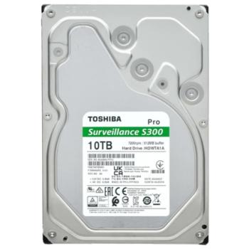 Disco Duro 10 TB Toshiba Surveillance S300 Pro 3.5 para Videovigilancia Serial SATA 6 Gbit/s 7200RPM 512MB Cache
