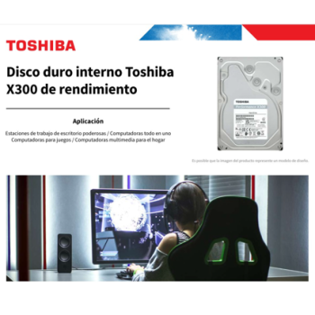 Disco duro Interno Toshiba 4TB X300 SATA 6 Gbit/s 3.5