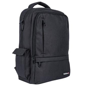 Backpack TechZone Loud Negro porta Laptop 15 6 conector USB Externo Cierre Metalico Autoderrapables