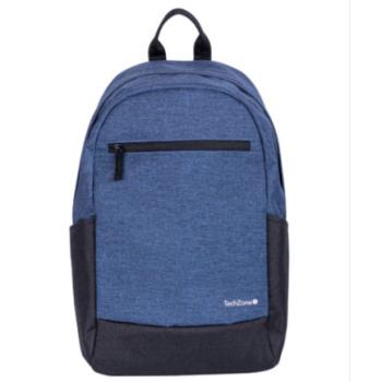 Mochila Techzone Easy Lite Blue con Compartimiento para Laptop de 15.6