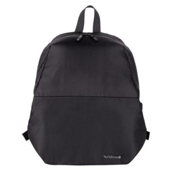 Mochila Lite TZLBP13 Techzone 15.6 Poliester 420 D Twill Color Negro Laterales Ajustables