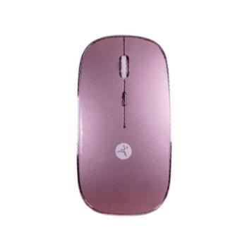 MOUSE TECHZONE RECARGABLE ROSA CON NANO RECEPTOR TIPO C Y USB A MOUSE PAD INCLUÍDO TECHZONE DPI 1000/1200/1600