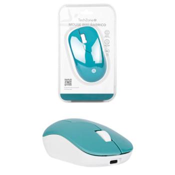 Mouse inalámbrico Verde Armor recargable wireless TechZone