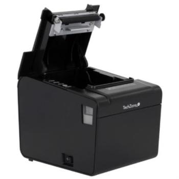 Impresora Térmica TechZone TZBE102 80mm Vel 250mm/s 203dpi  USB/Serial/RJ45/RJ11 Cortador Manual 1 Año Garantía