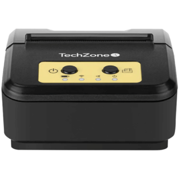 Impresora POS TechZone Térmica Portatil Batería Recargable 80mm/s 203dpi Interfaz USB/BT