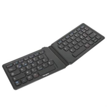 Teclado Targus Inalámbrico Plegable Ergonómico USB Color Negro