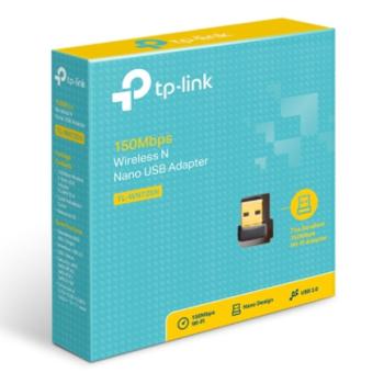 Adaptador Wi-Fi USB TP-Link TL-WN725N Nano N150 150Mbps 2.4GHz USB 2.0