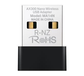 Adaptador Mercusys de TP-Link inalambrico Wi-Fi nano 2 4GHz USB 2 0 Windows 11 10 7 y Linux AX300
