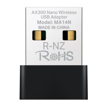 Adaptador Mercusys de TP-Link Inalámbrico Wi-Fi Nano 2.4 GHz USB 2.0 Windows 11 10 7 y Linux AX300