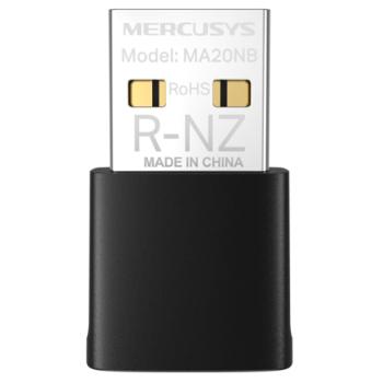 Adaptador Mercusys de TP-Link Inalámbrico Wi-Fi y Bluetooth 5.0 Nano Doble Banda 433 Mbps 5 GHz 200 Mbps 2.4 GHz AC650