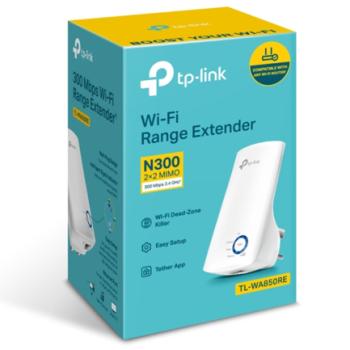 Extensor de Rango TP-Link TL-WA850RE Wi-Fi N 300Mbps 2.4GHz 1 Puerto Ethernet WPS Instalación en Pared