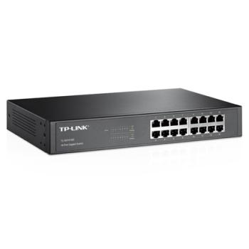 SWITCH DE ESCRITORIO TP-LINK CON BASE DE SOPORTE DE 16 PUERT