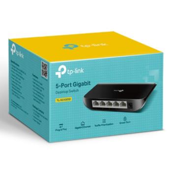 SWITCH TP-LINK GIGABIT ESCRITORIO 5 PUERTOS 5 PUERTOS