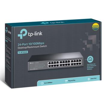 SWITCH TP-LINK 24 PUERTOS ESCRITORIO MONTAJE RACK