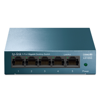 Switch TP-Link LiteWave 5-Port Gigabit Desktop Switch 5× Gigabit RJ45 Port Desktop Steel Case Plug and Play