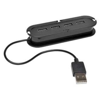 Hub Mini Tripp-Lite U222-004 con 4 Puertos USB 2.0 15.2cm Negro