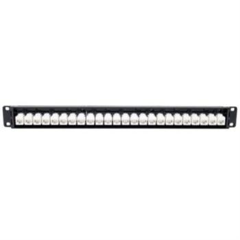 Panel Conexiones Tripp Lite RJ45 Ethernet de Alimentación Cat6a 24 Puertos en 1U para Instalación en Rack