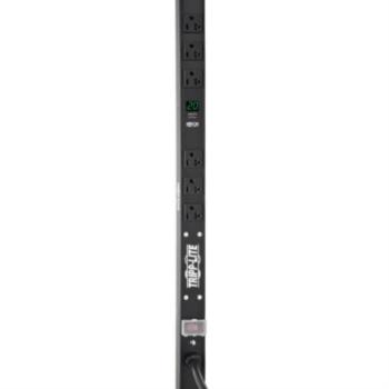 Barra PDU Tripp Lite Monofásico 2kW con Medidor Digital Local 6 Tomacorrientes Adaptador L5-20P/5-20P Vertical 61cm