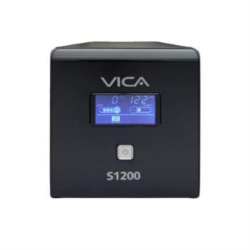 UPS Vica S1200 Regulador Integrado 1200VA/600W 6 Contactos Pantalla LCD