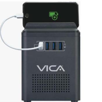 Regulador Vica Connect 800 800VA/400W 4 Puertos USB de Carga Rápida 3 Años de Garantía