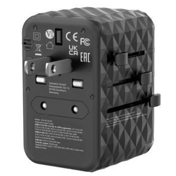 Adaptador Verbatim Universal de viaje UTA-05 GaN III 65 W