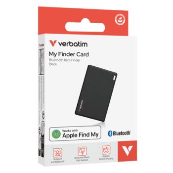 Localizador Verbatim My Finder Bluetooth Tarjeta 1 pza Negro