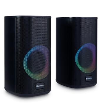 Bocinas VERBATIM RGB de Escritorio C/Bluetooth - Negro