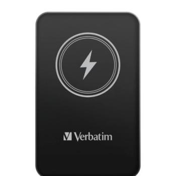 Cargador verbatim Charge and Go Essential Magnética Power Bank Carga Inalámbrica de 5000 mAh Color Negro