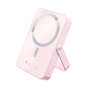 Cargador Magnético Verbatim con Carga Inalámbrica y Soporte 10000 mAh Rosa