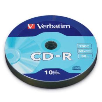 Disco Compacto Verbatim CD-R 700MB 80min 52X C/10