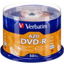 DVD-R Verbatim AZO 4.7GB/120min 16X Tray VL Spindle C/50