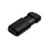Memoria USB Verbatim PinStripe de 64GB Color Negro