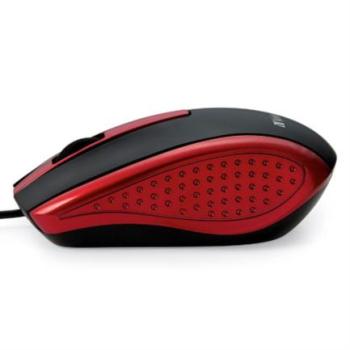 Mouse Óptico Verbatim con Cable Color Negro-Rojo
