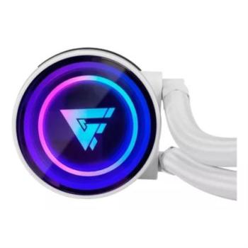 Enfriamiento Líquido Game Factor LQG600 240mm RGB TDP 250 2 Ventiladores 120mm 70 CFM Color Blanco