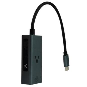 Adaptador Vorago ADP-210 Tipo C a Ethernet RJ45 1GBPS 200mm Color Negro