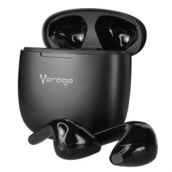 Audífonos Vorago ESB-305 Bluetooth TWS IPX6 Manos Libres Control Táctil Color Negro