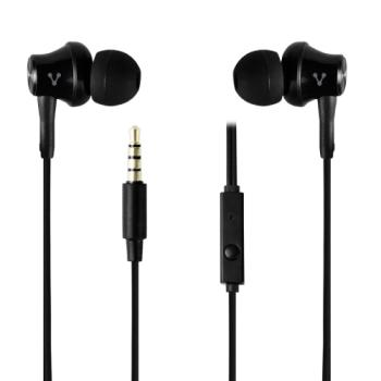 AUDIFONOS VORAGO EP-104 3.5MM NEGRO MANOS LIBRES ALMOHADILAS INTERCAMBIABLES