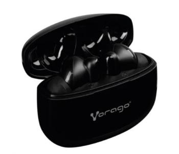 Audífono Vorago ESB-202 Bluetooth 5.3 Manos Libres 4.5 Horas Control Táctil Negro