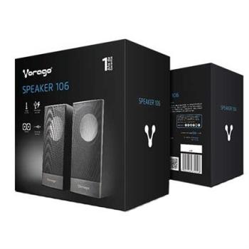 BOCINAS VORAGO SPK-106 NEGRO USB PASIVAS PARA COMPUTADORA 2.