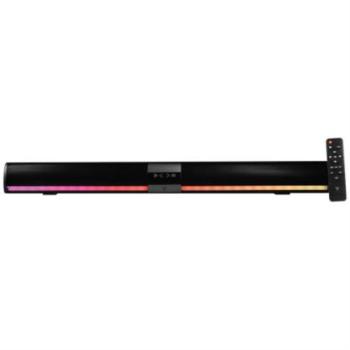 BARRA DE SONIDO PORTATIL VORAGO BSP-450 BT/TF/AUX 3.5MM/USB/COAXIAL RGB TIPOC 2x5W RMS CONTROL REMOTO