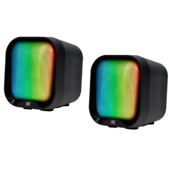 BOCINAS VORAGO START THE GAME SPK-109 RGB / USB PARA COMPUTADORA / 2.2WATTS